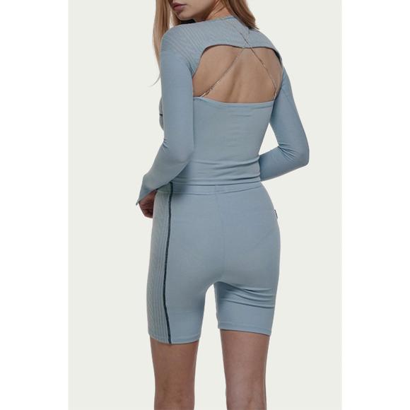 NEW ZEMETA dia two-piece cable-knit set in sky - Picture 3 of 3